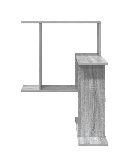 Scaffale da parete Sonoma grigio 67 x 67 x 87 cm