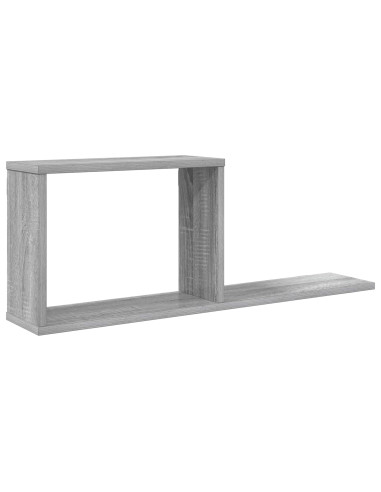 Scaffali flottanti Sonoma grigio 80 x 15 x 30 cm
