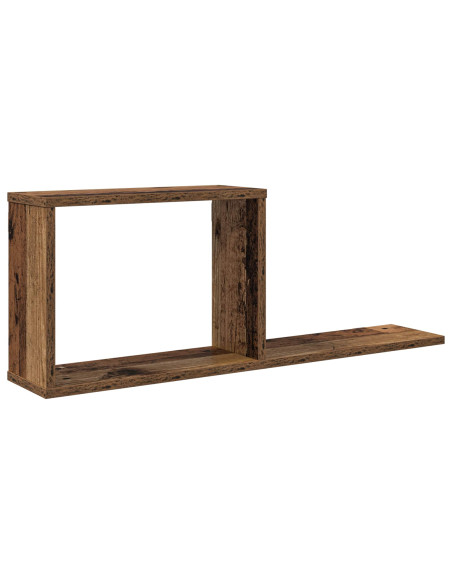 Scaffali flottanti Legno antico 80 x 15 x 30 cm