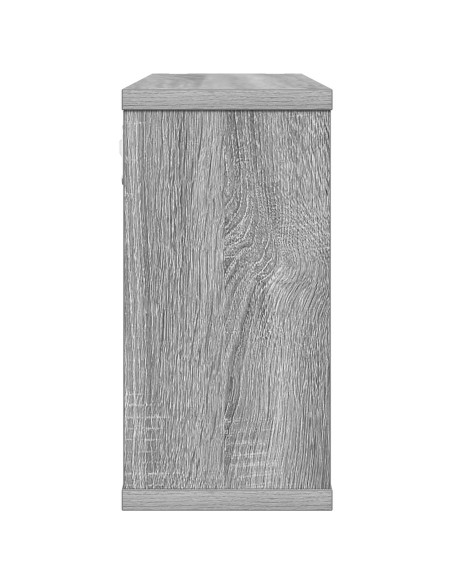 Scaffali flottanti Sonoma grigio 80 x 15 x 30 cm