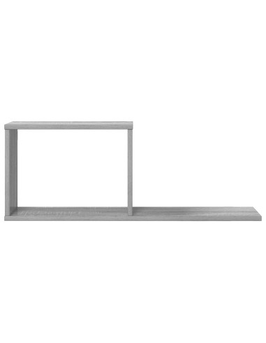 Scaffali flottanti 2 pcs Sonoma grigio 80 x 15 x 30 cm