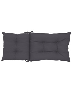 Cuscini per Sedie 6 pz Antracite 120x50x7 cm in Tessuto