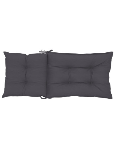 Cuscini per Sedie 6 pz Antracite 120x50x7 cm in Tessuto