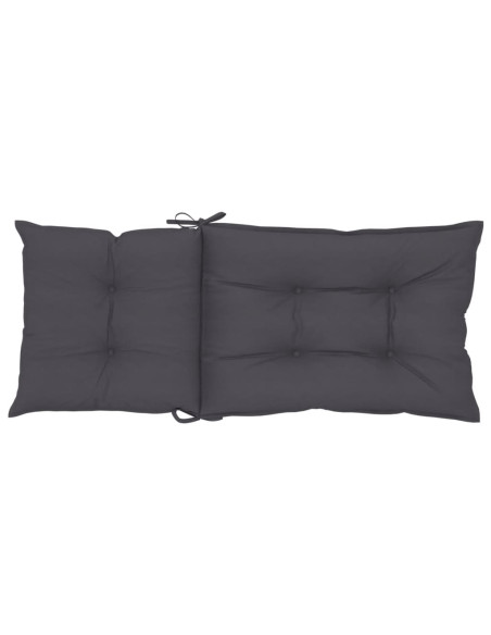 Cuscini per Sedie 6 pz Antracite 120x50x7 cm in Tessuto