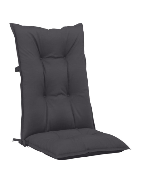 Cuscini per Sedie 6 pz Antracite 120x50x7 cm in Tessuto