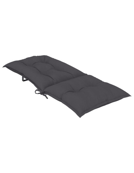 Cuscini per Sedie 6 pz Antracite 120x50x7 cm in Tessuto