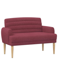 Loveseat con bottoni imbottiti Rosso Vino 116 x 67 x 80 cm 2