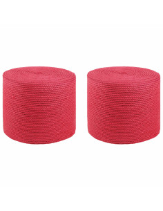 Corda di Juta 2 pcs Rosso 100% juta Tossa