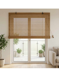 Tenda a rullo Marrone 150 x 220 cm Bambù