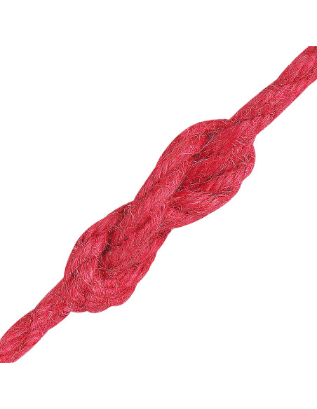Corda di Juta 2 pcs Rosso 100% juta Tossa