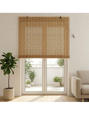 Tenda a rullo Natura 130 x 220 cm Bambù