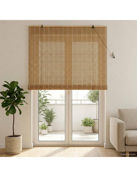 Tenda a rullo Natura 160 x 220 cm Bambù