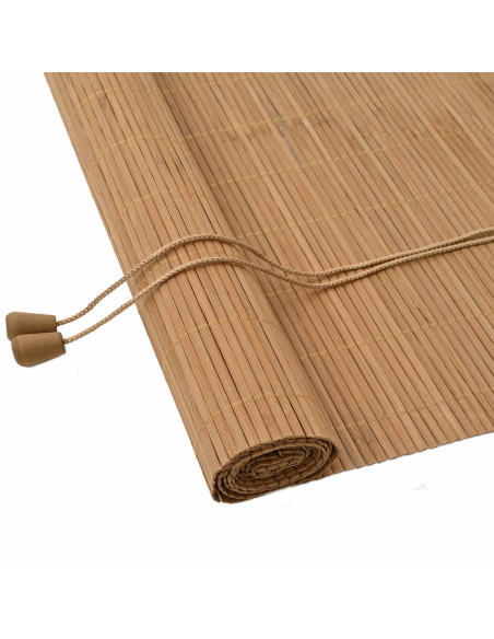 Tenda a rullo Marrone 160 x 220 cm Bambù