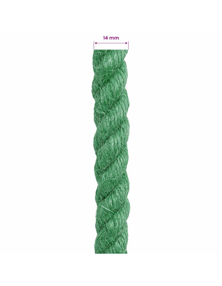 Corda di Juta Verde 100% juta Tossa