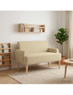 Loveseat con bottoni imbottiti Grigio Verde Chiaro