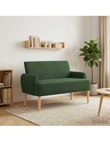 Loveseat con bottoni imbottiti Verde Giungla 116 x 67 x 81 cm