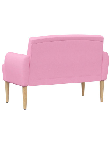 Loveseat con bottoni imbottiti Rosa 116 x 67 x 80 cm Tessuto