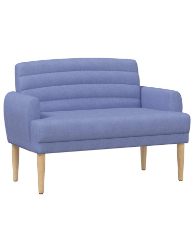 Loveseat con bottoni imbottiti Blu jeans 116 x 67 x 80 cm