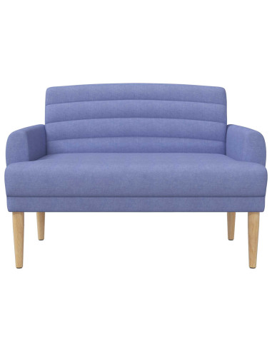 Loveseat con bottoni imbottiti Blu jeans 116 x 67 x 80 cm