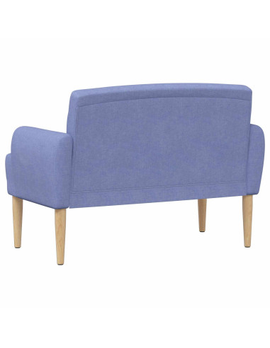 Loveseat con bottoni imbottiti Blu jeans 116 x 67 x 80 cm