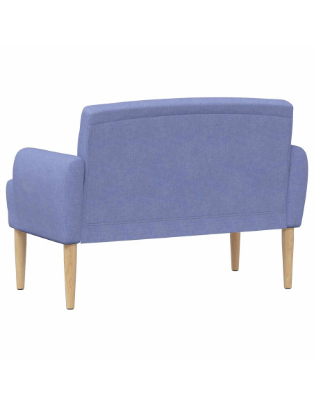 Loveseat con bottoni imbottiti Blu jeans 116 x 67 x 80 cm
