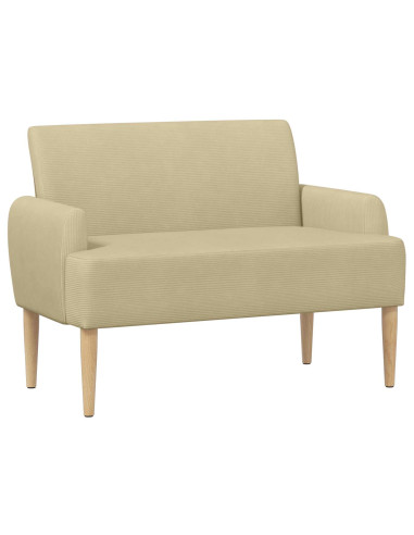 Loveseat con bottoni imbottiti Grigio Verde Chiaro