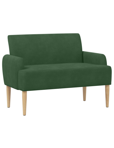 Loveseat con bottoni imbottiti Verde Giungla 116 x 67 x 81 cm