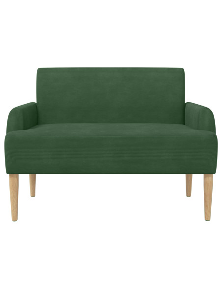 Loveseat con bottoni imbottiti Verde Giungla 116 x 67 x 81 cm