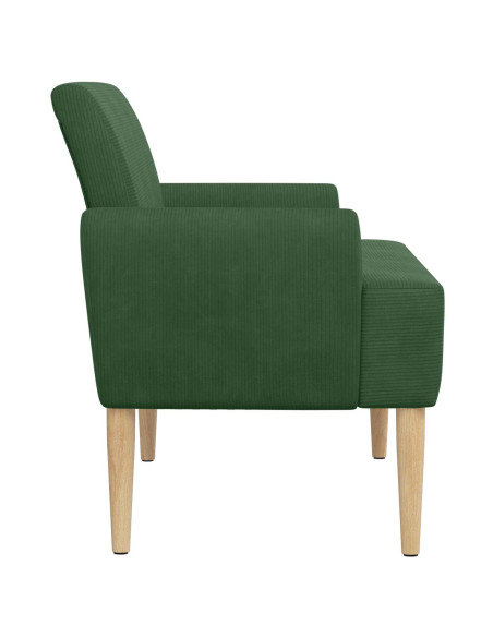 Loveseat con bottoni imbottiti Verde Giungla 116 x 67 x 81 cm