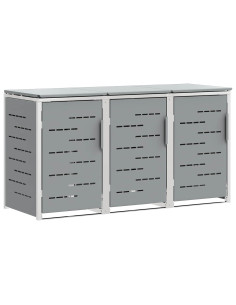 Stoccaggio contenitore a ruote Acciaio Inox Grigio 2