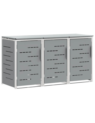 Stoccaggio contenitore a ruote Acciaio Inox Grigio