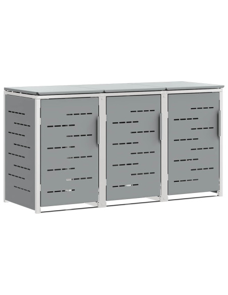 Stoccaggio contenitore a ruote Acciaio Inox Grigio