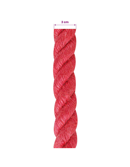 Corda di Juta Rosso 100% juta Tossa