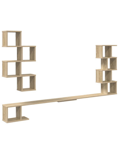 Mensola per TV da muro Rovere Sonoma 160 x 15 x 94 cm