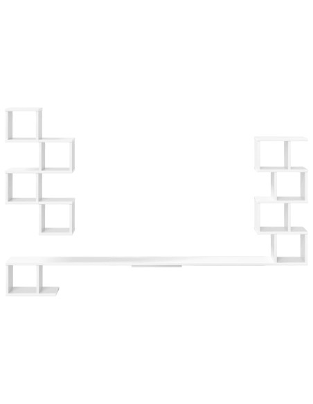 Mensola per TV da muro Bianco 160 x 15 x 94 cm