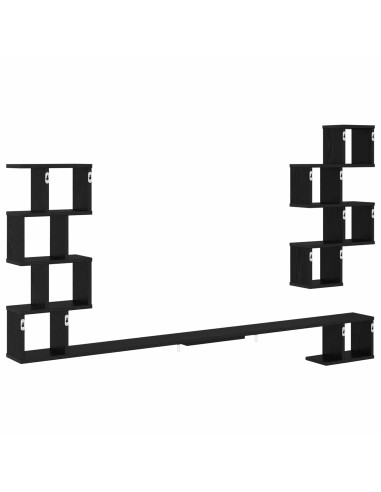 Mensola per TV da muro Rovere Nero 160 x 15 x 94 cm