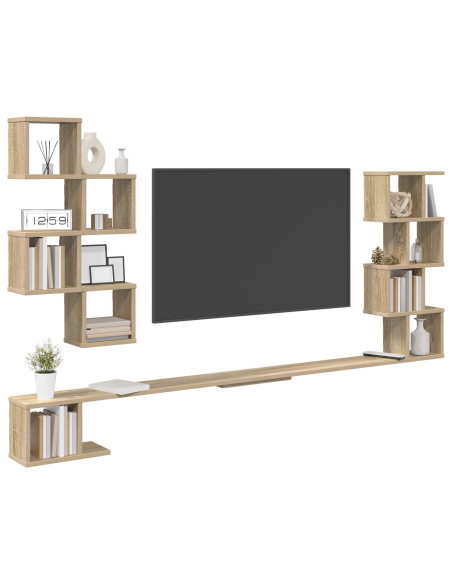 Mensola per TV da muro Rovere Sonoma 160 x 15 x 94 cm