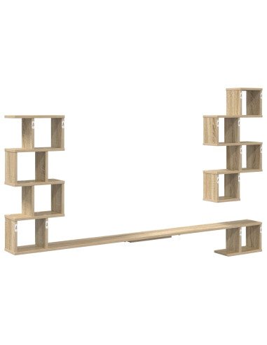 Mensola per TV da muro Rovere Sonoma 160 x 15 x 94 cm