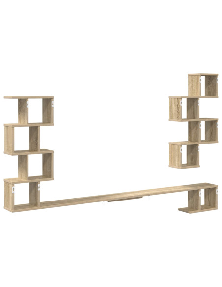 Mensola per TV da muro Rovere Sonoma 160 x 15 x 94 cm
