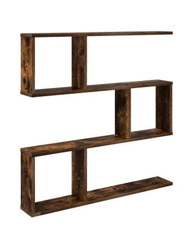 Scaffale da parete Rovere Fumo 80 x 12 x 79,5 cm