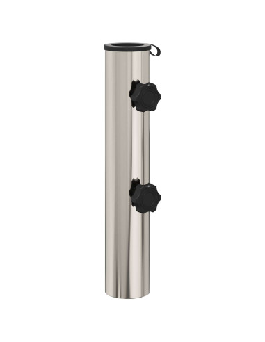 Tubo base per parasole 0.63 kg Acciaio inossidabile naturale