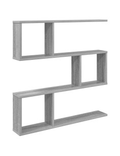 Scaffale da parete Sonoma grigio 80 x 12 x 79,5 cm