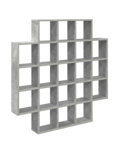 Scaffale da parete Grigio Cemento 100 x 13 x 100 cm