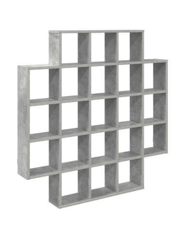 Scaffale da parete Grigio Cemento 100 x 13 x 100 cm