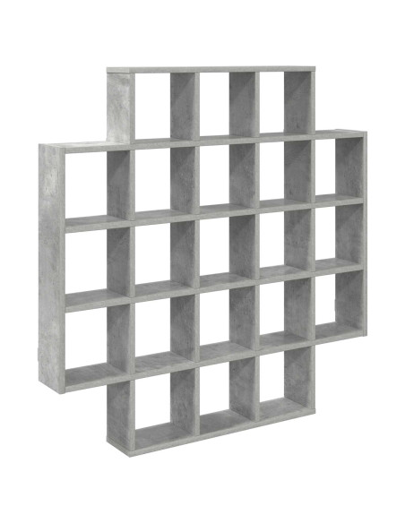 Scaffale da parete Grigio Cemento 100 x 13 x 100 cm