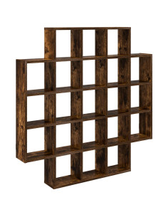 Scaffale da parete Rovere Fumo 100 x 13 x 100 cm