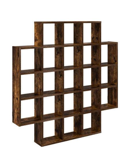 Scaffale da parete Rovere Fumo 100 x 13 x 100 cm