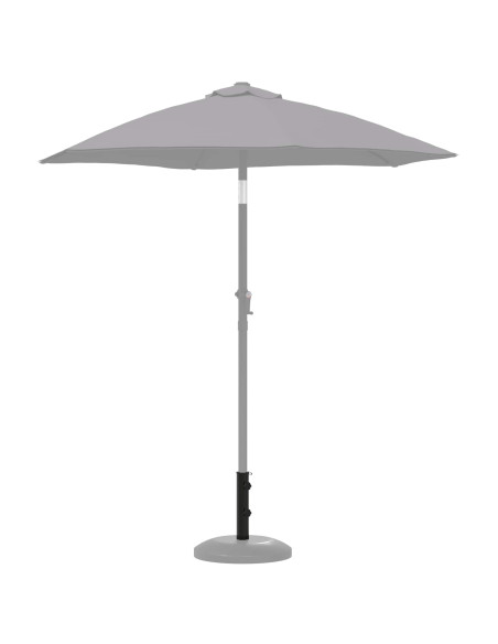 Tubo base per parasole 0.6 kg Nero Ferro for 40-50 mm Pole