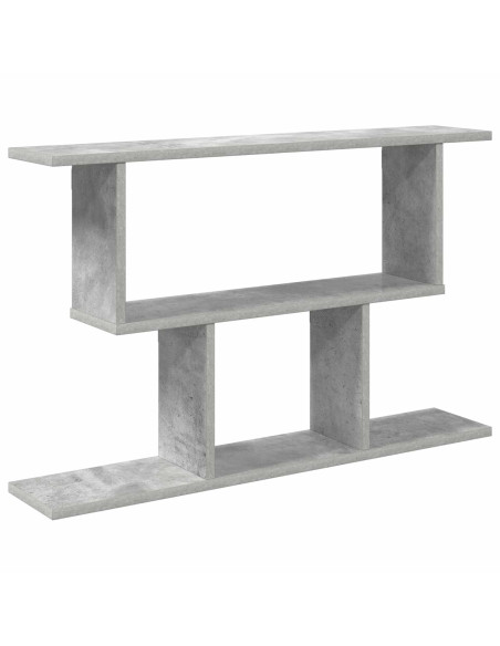 Scaffale da parete Grigio Cemento 80 x 15 x 50,5 cm