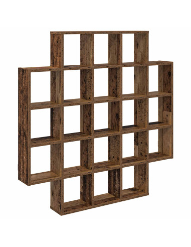 Scaffale da parete Legno antico 100 x 13 x 100 cm